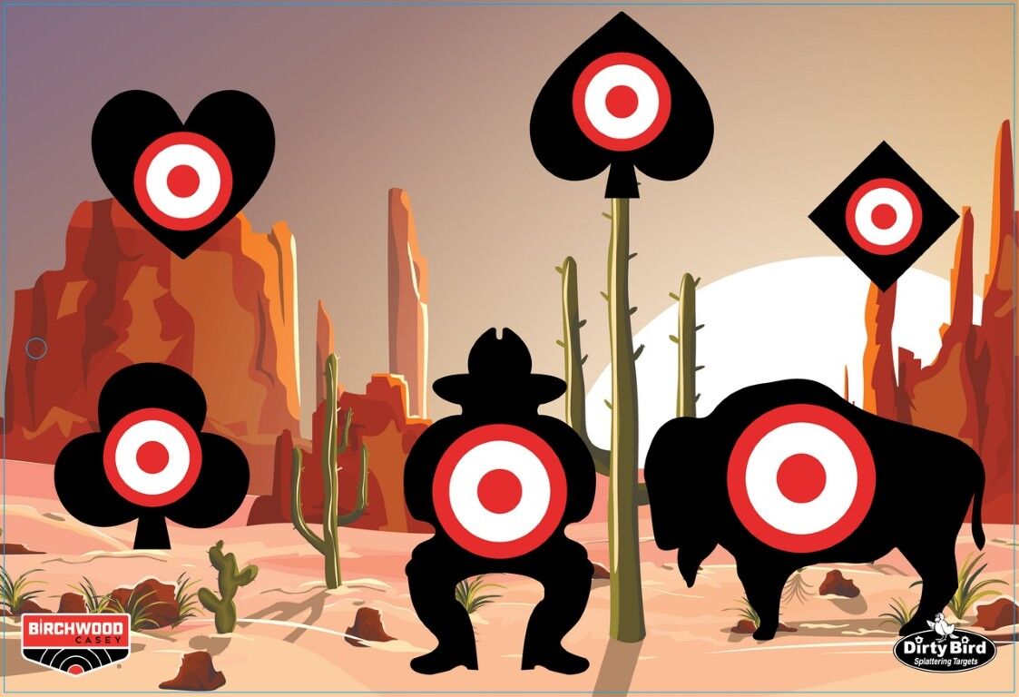 Birchwood Casey Aces High Dirty Bird Target, 12-In x 18-In, 6-Pk
