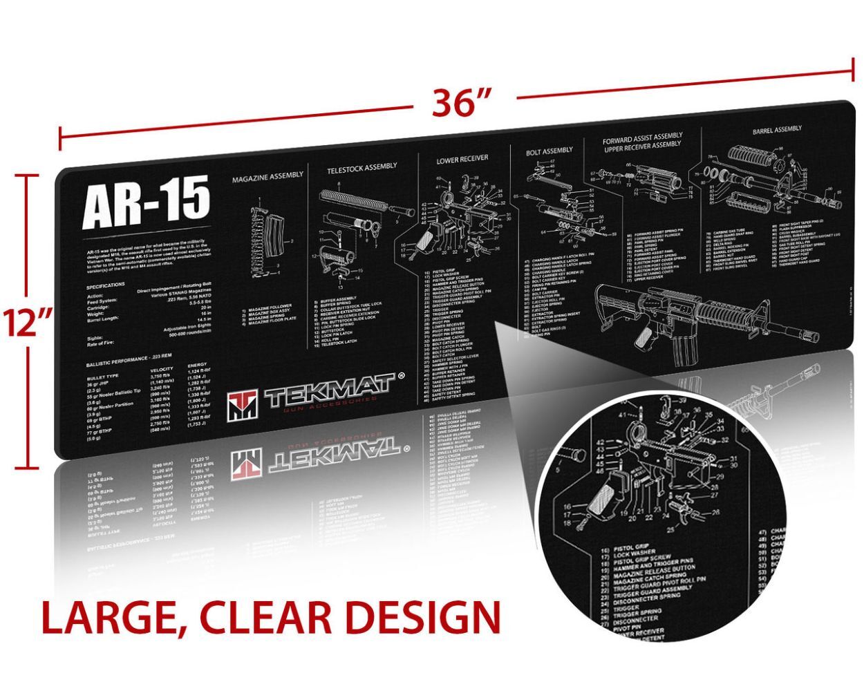TekMat AR15 Gun Cleaning Mat