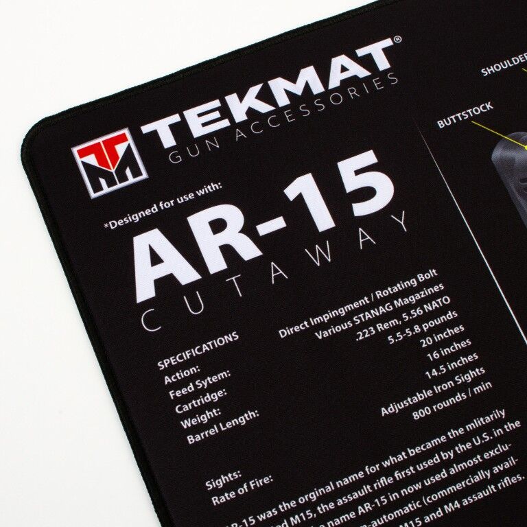 Tekmat AR-15 Cutaway Gun Cleaning Mat