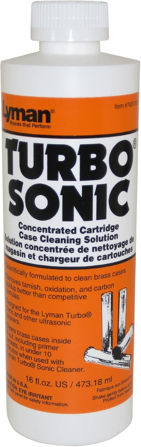 Lyman Turbo Sonic Concentrated Cartridge Case Cleaning Solution, 16-Oz