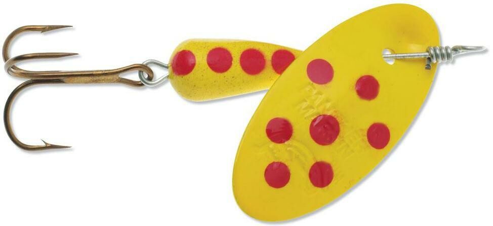Panther Martin 1/4 Spinner Red-Spots - Yellow