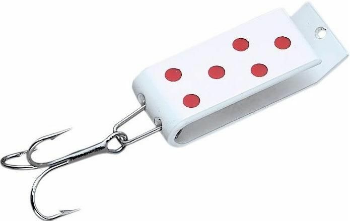 Jakes Lures Spin-A-Lure 1/4 Red-Dot - White
