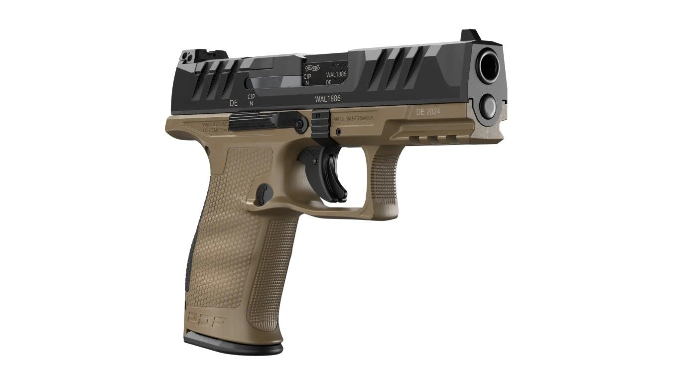 Walther PDP 9mm Compact Two Tone FDE Optics Ready Pistol, 15-Rd