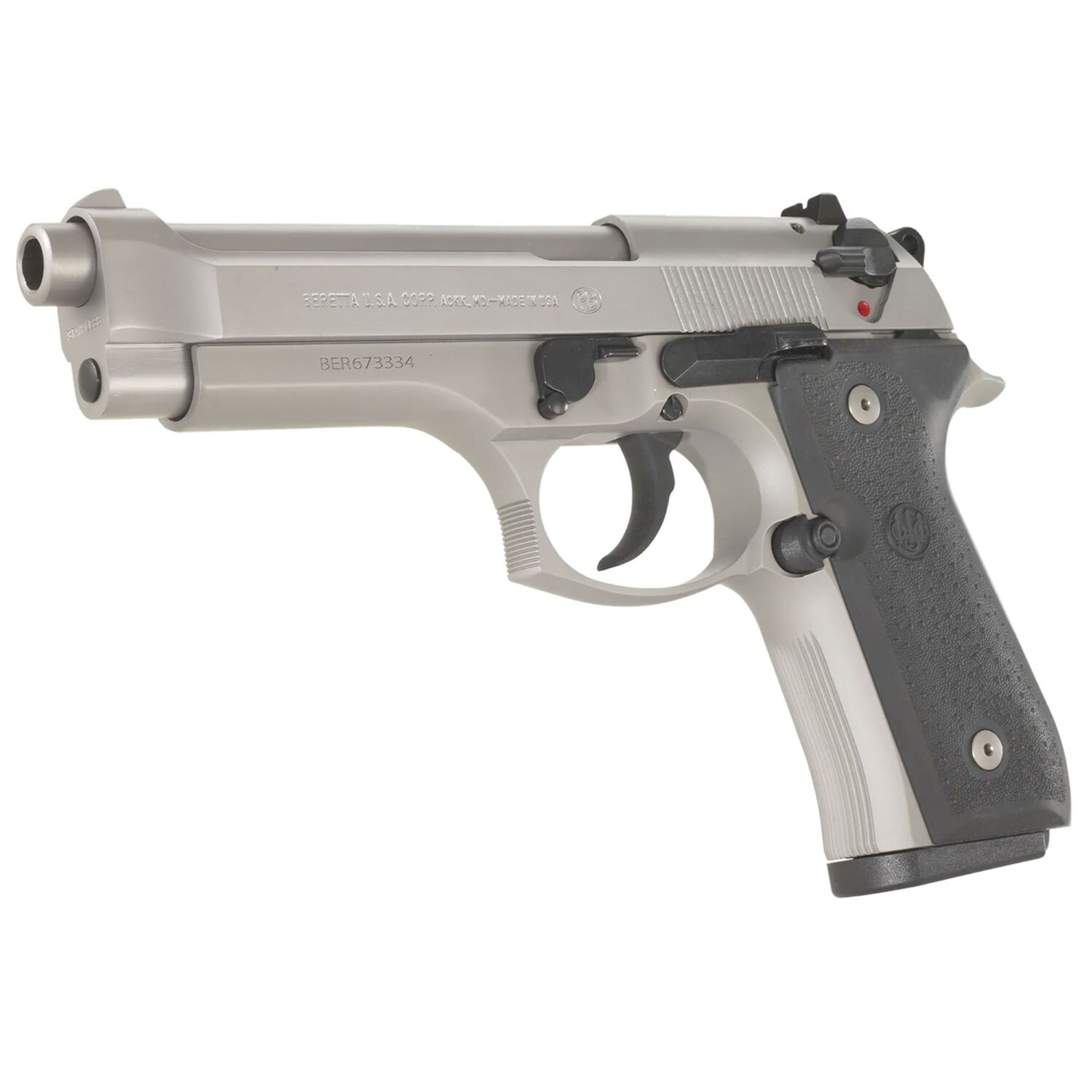 Beretta 92FS Inox 9mm Full Size Stainless Pistol, 15-Rd
