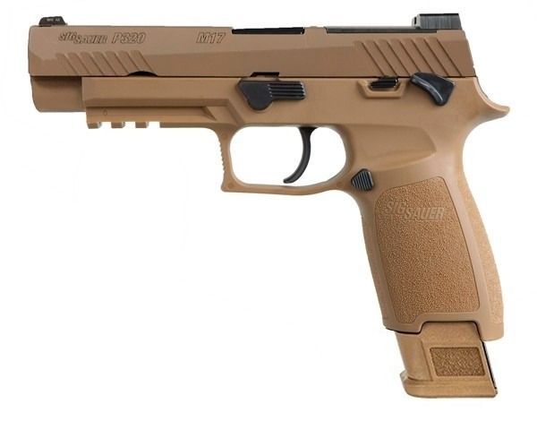 Sig Sauer P320-M17 9mm Full Size FDE Pistol With Manual Safety, 10-Rd