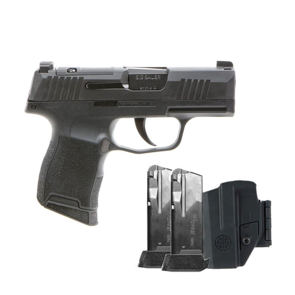 SIG Sauer P365 TACPAC 9mm Micro Compact Optics Ready Pistol With Holster, 10-Rd
