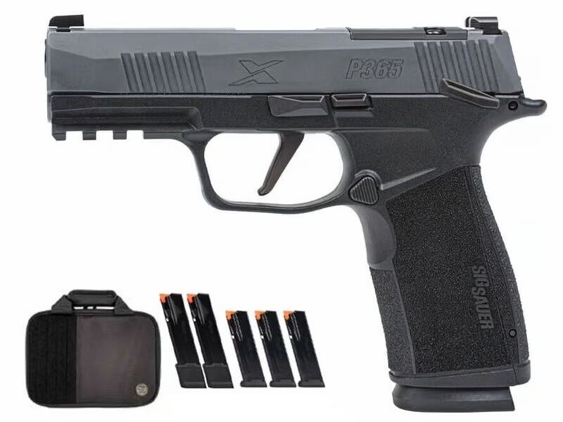 Sig Sauer P365-XMACRO 9mm Compact Gray Optics Ready Pistol With Manual Safety Tac Pro, 10 rd.