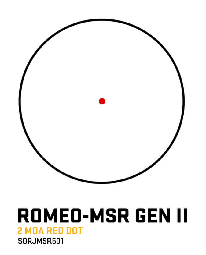 Sig Sauer Romeo-MSR Gen II FDE 1x20MM 2 MOA Red Dot Sight