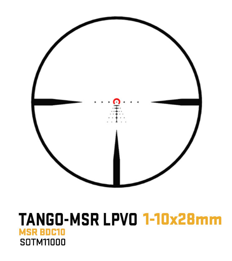 Sig Sauer TANGO-MSR LPVO 1-10x28mm Riflescope With Mount