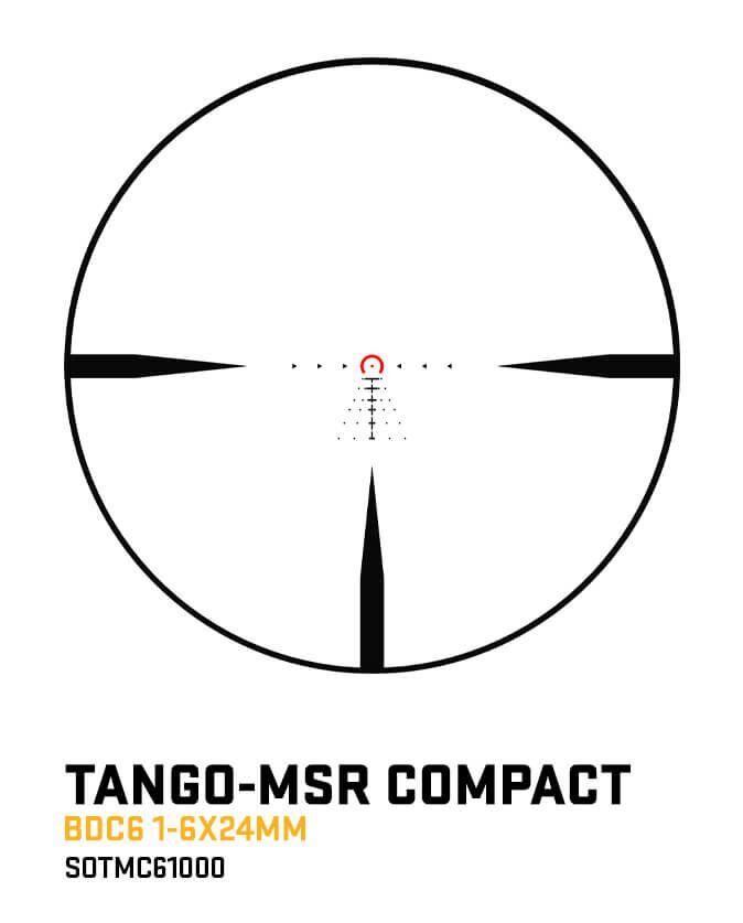 Sig Sauer Tango-MSR Compact 1-6x24mm Scope with Romeo 1 Red Dot