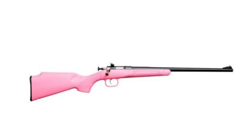 Keystone Sporting Arms Crickett Rifle .22 LR 16.1-In Pink Synthetic Blued Bolt Action Rifle, 1-Rd