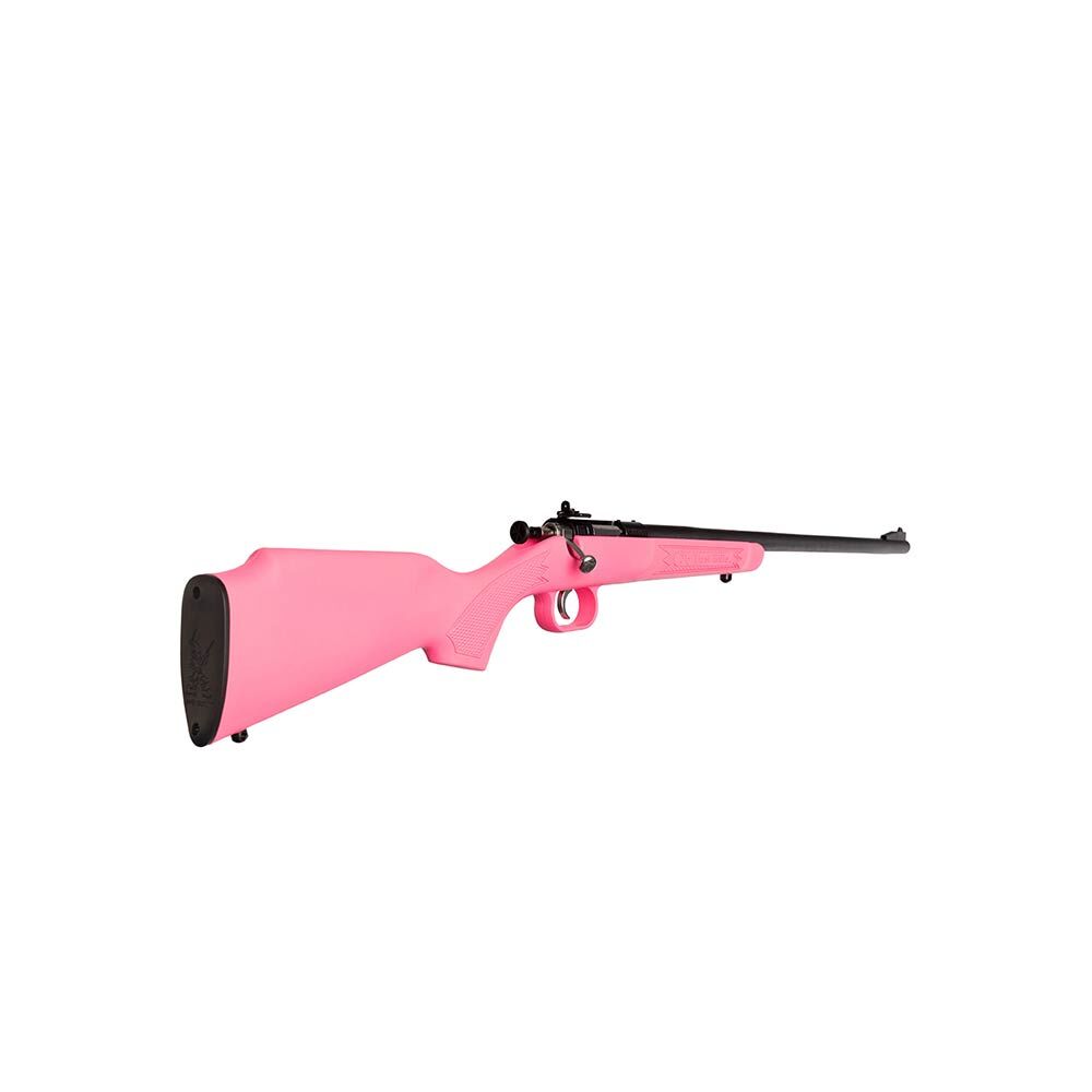Keystone Sporting Arms Crickett Rifle .22 LR 16.1-In Pink Synthetic Blued Bolt Action Rifle, 1-Rd