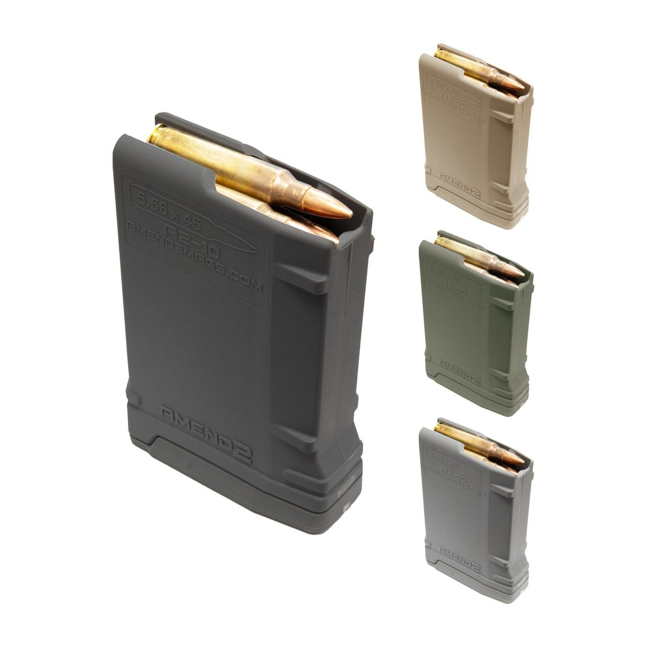 Amend2 Black AR-15 Mod-2 Rifle Magazine, 10-Rd