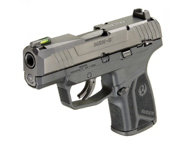 Ruger MAX-9 CA Approved 9mm Sub Compact Pistol With Manual Safety, 10-Rd