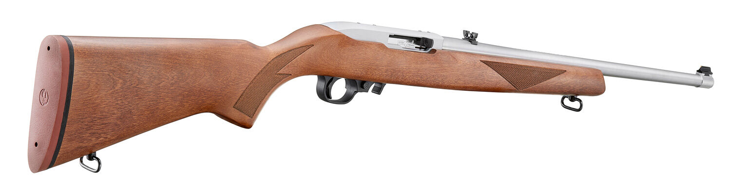 Ruger 10/22 Sporter .22 LR 18.5" Stainless Semi-Auto Rifle with Walnut Stock, 10-Rd