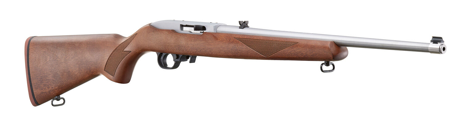 Ruger 10/22 Sporter .22 LR 18.5" Stainless Semi-Auto Rifle with Walnut Stock, 10-Rd