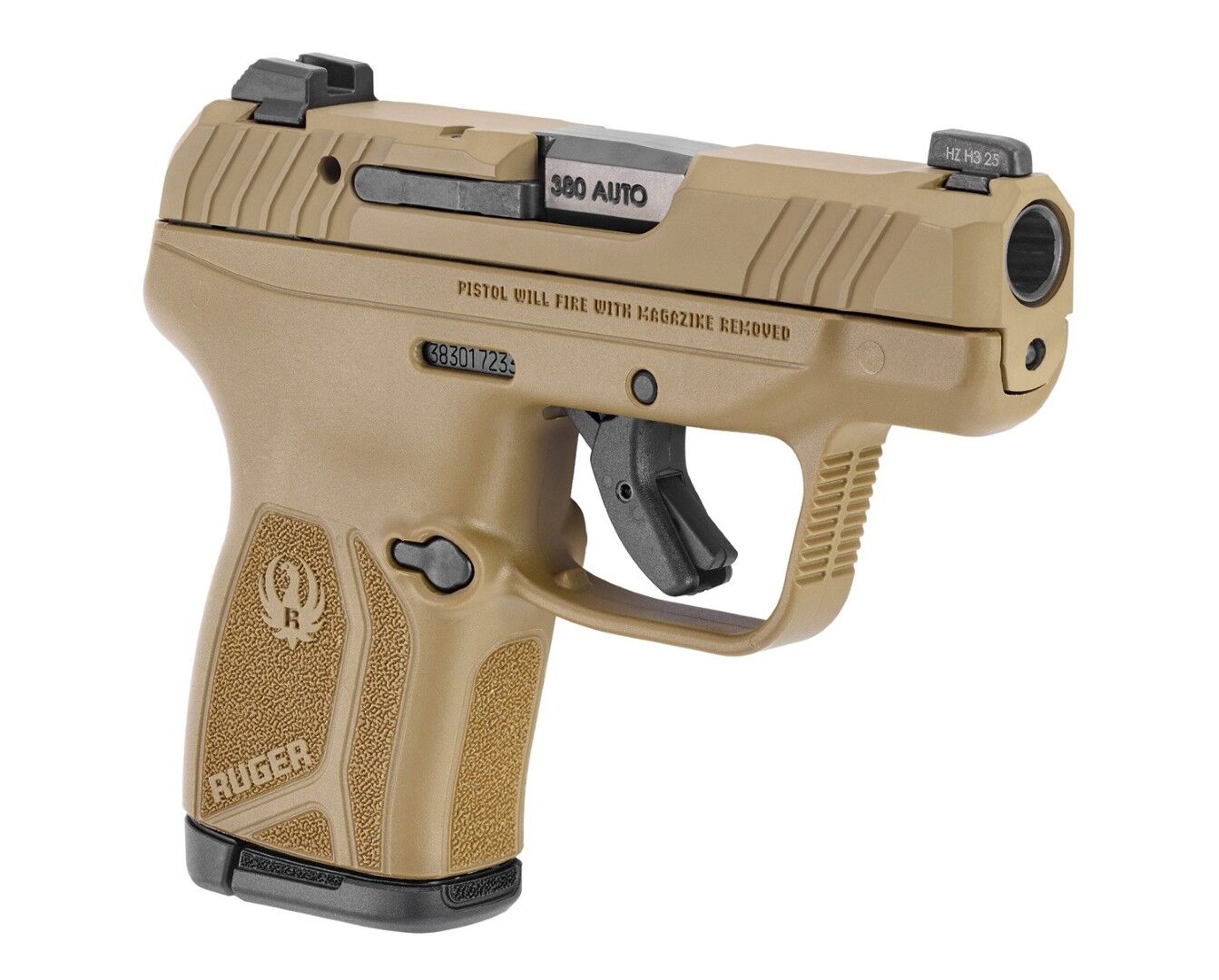 Ruger LCP Max .380 Auto Micro Compact FDE Pistol, 10 rd.