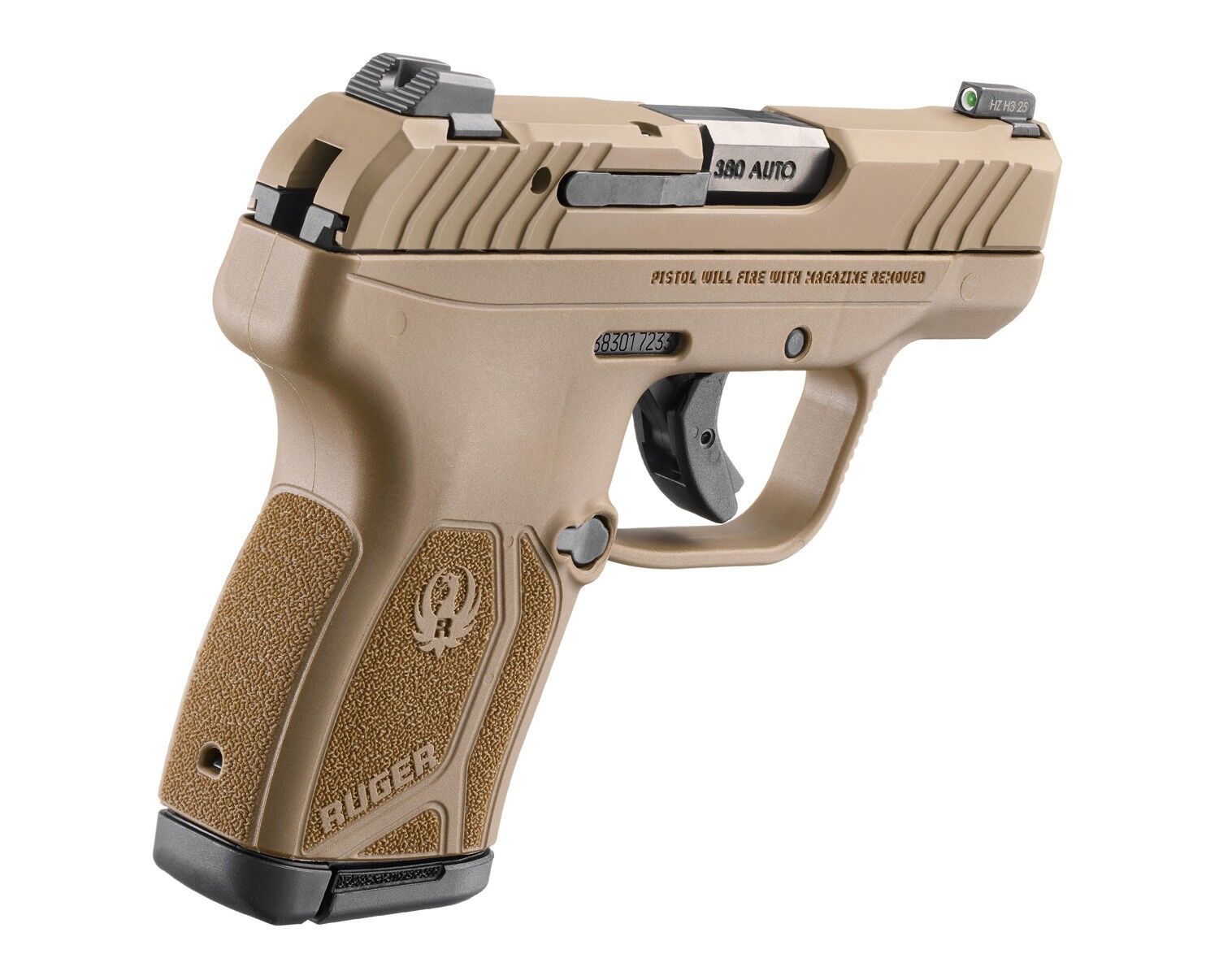 Ruger LCP Max .380 Auto Micro Compact FDE Pistol, 10 rd.