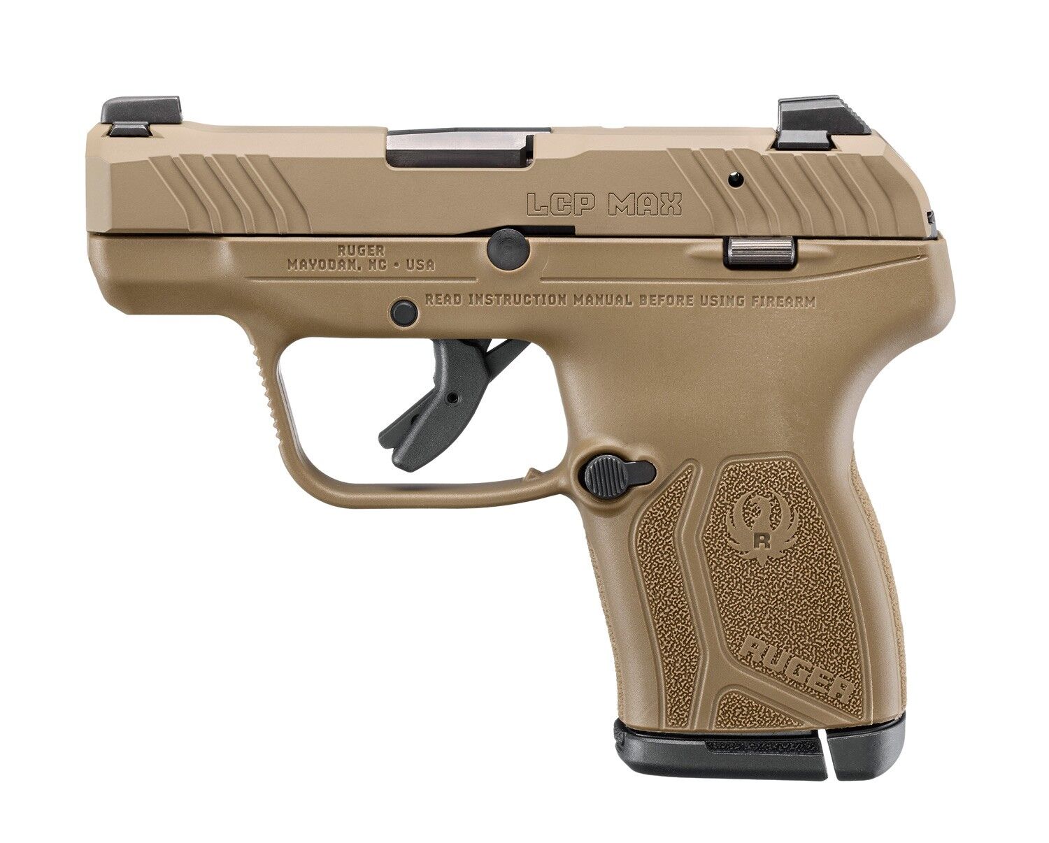 Ruger LCP Max .380 Auto Micro Compact FDE Pistol, 10 rd.