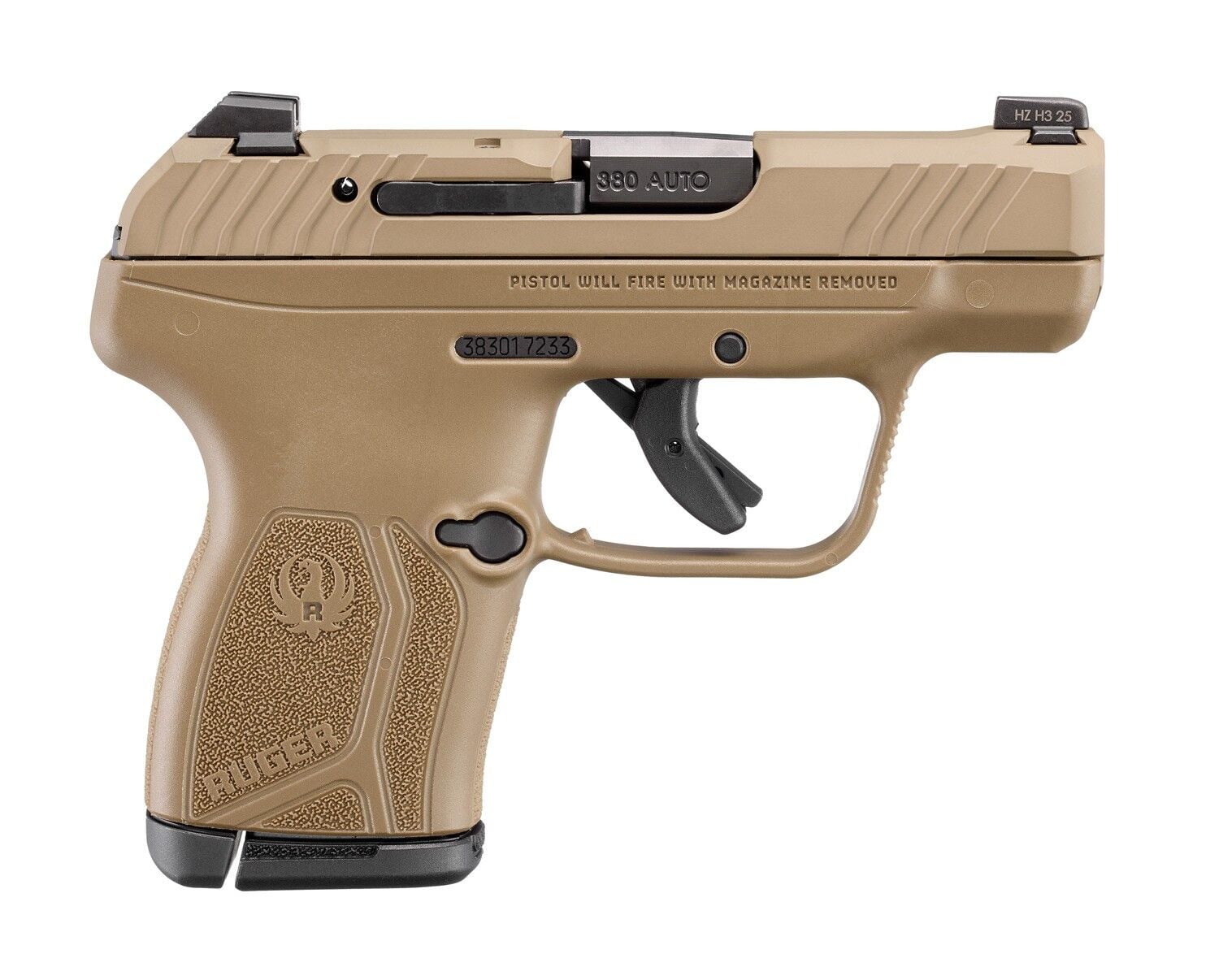 Ruger LCP Max .380 Auto Micro Compact FDE Pistol, 10 rd.
