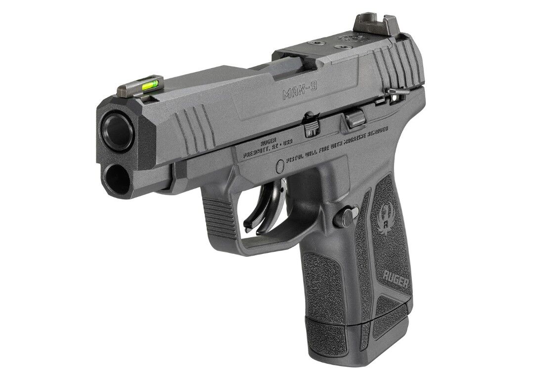 Ruger Max-9 9mm Compact Optics Ready Pistol With Ready Dot Sight, 12-Rd