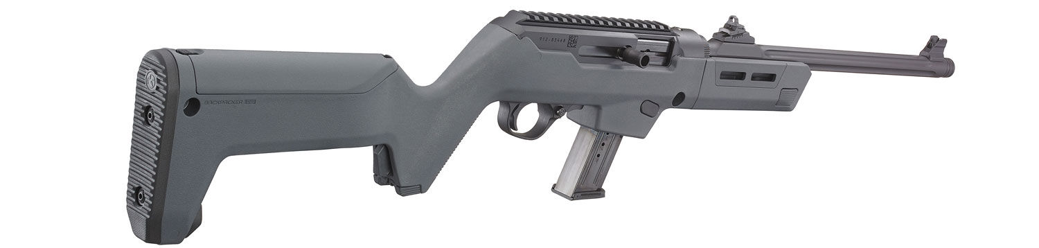 Ruger PC Carbine 9mm 16.12" Magpul Stealth Gray Backpacker Semi-Auto PCC Rifle, 17-Rd