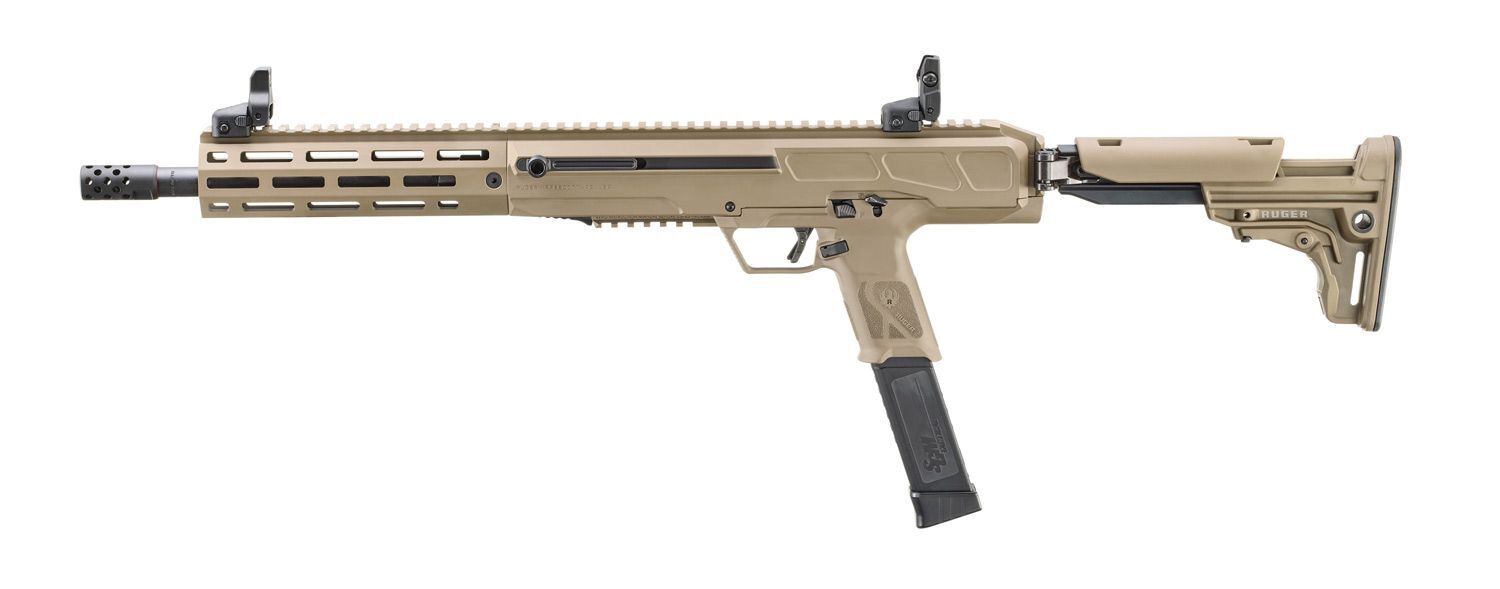 Ruger LC Carbine 10mm Auto 16.25" FDE Semi-Auto PCC Rifle, 30-Rd