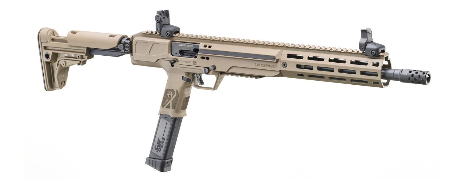 Ruger LC Carbine 10mm Auto 16.25" FDE Semi-Auto PCC Rifle, 30-Rd