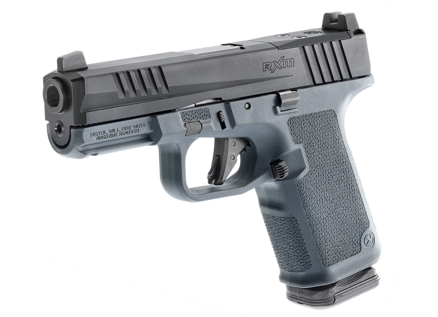 Ruger RXM 9mm Optics Ready Gray Compact Pistol, 15-Rd