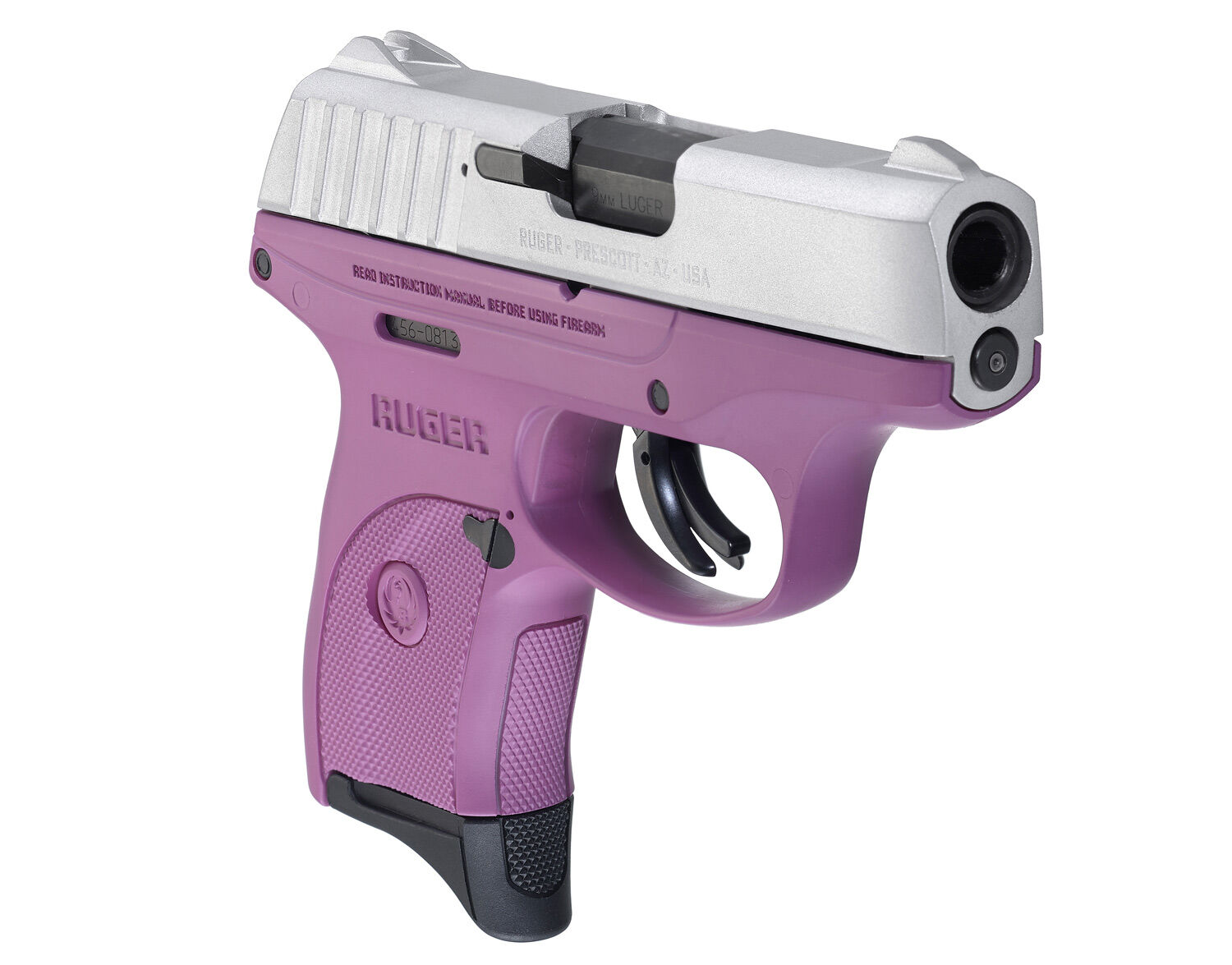 Ruger EC9s 9mm Sub Compact Purple Pistol With Manual Safety, 7-Rd