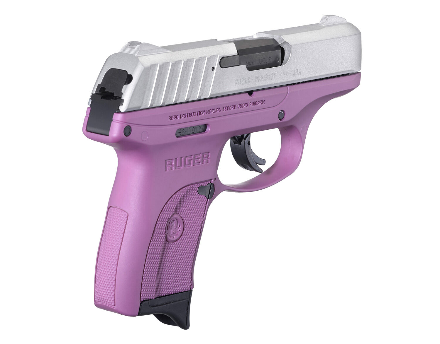 Ruger EC9s 9mm Sub Compact Purple Pistol With Manual Safety, 7-Rd