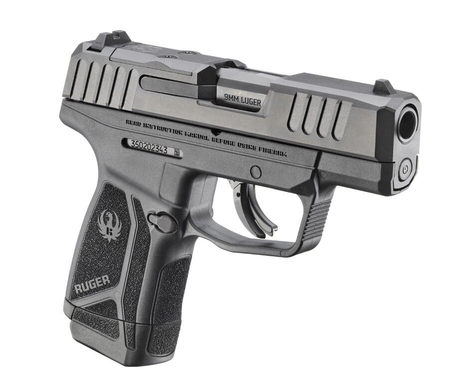 Ruger MAX-9 9mm Sub Compact Optics Ready Pistol With Manual Safety, 12-Rd