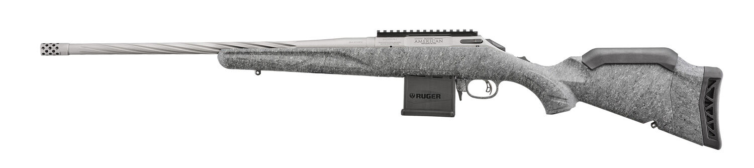 Ruger American Rifle Generation II .204 Ruger 20'' Gray Splatter Bolt Action Rifle, 10-Rd