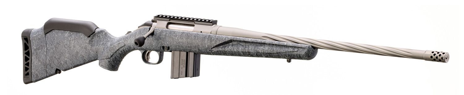 Ruger American Rifle Generation II 22 ARC 20'' Gray Splatter Bolt Action Rifle, 10-Rd