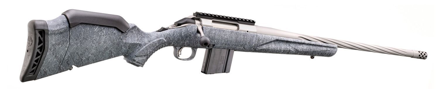 Ruger American Rifle Generation II 22 ARC 20'' Gray Splatter Bolt Action Rifle, 10-Rd