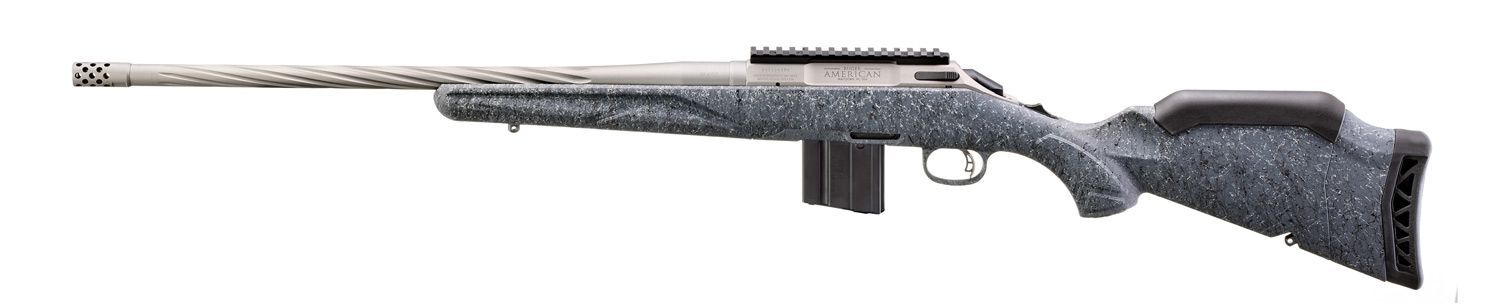 Ruger American Rifle Generation II 22 ARC 20'' Gray Splatter Bolt Action Rifle, 10-Rd