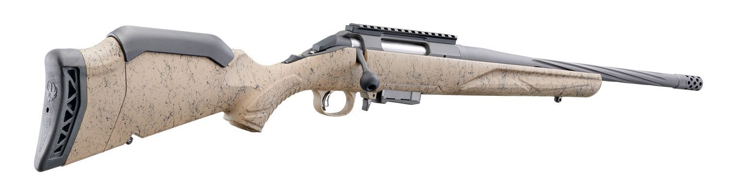 Ruger American Rifle Generation II Ranch 7.62x39mm 16.1" FDE Splatter Bolt Action Rifle, 5-Rd