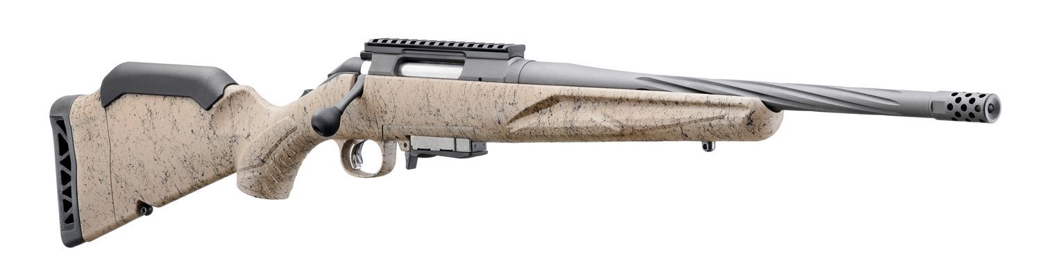 Ruger American Rifle Generation II Ranch 7.62x39mm 16.1" FDE Splatter Bolt Action Rifle, 5-Rd