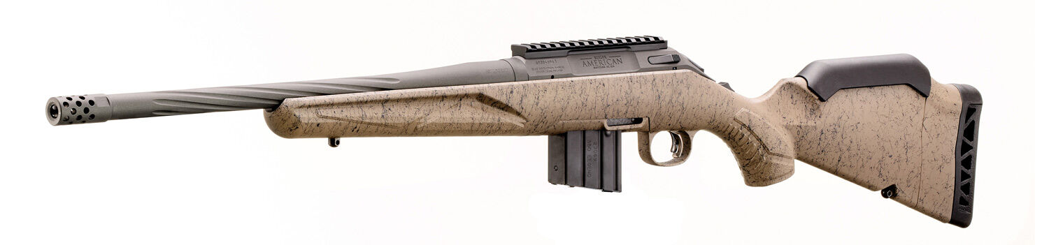 Ruger American Rifle Generation II Ranch .350 Legend 16.4'' FDE Splatter Bolt Action Rifle, 5-Rd