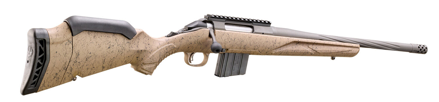 Ruger American Rifle Generation II Ranch .350 Legend 16.4'' FDE Splatter Bolt Action Rifle, 5-Rd