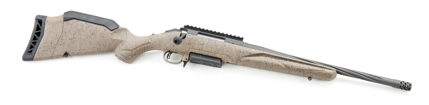 Ruger American Rifle Generation II Ranch 6.5 Creedmoor 16.1" FDE Splatter Bolt Action Rifle, 3-Rd