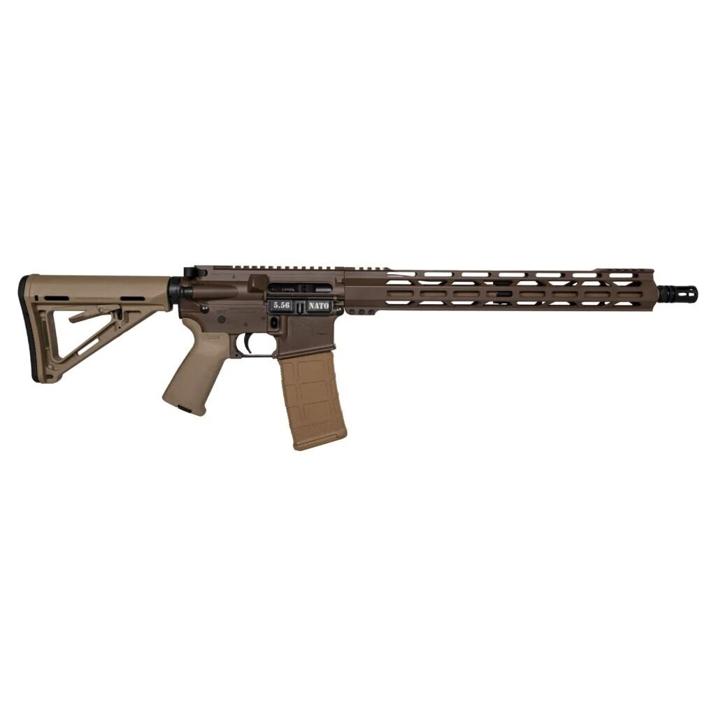 Diamondback DB15, Carbon Series with 15″ MLOK Rail 5.56 Nato 16" Brown/FDE Semi-Auto Rifle, 30-Rd