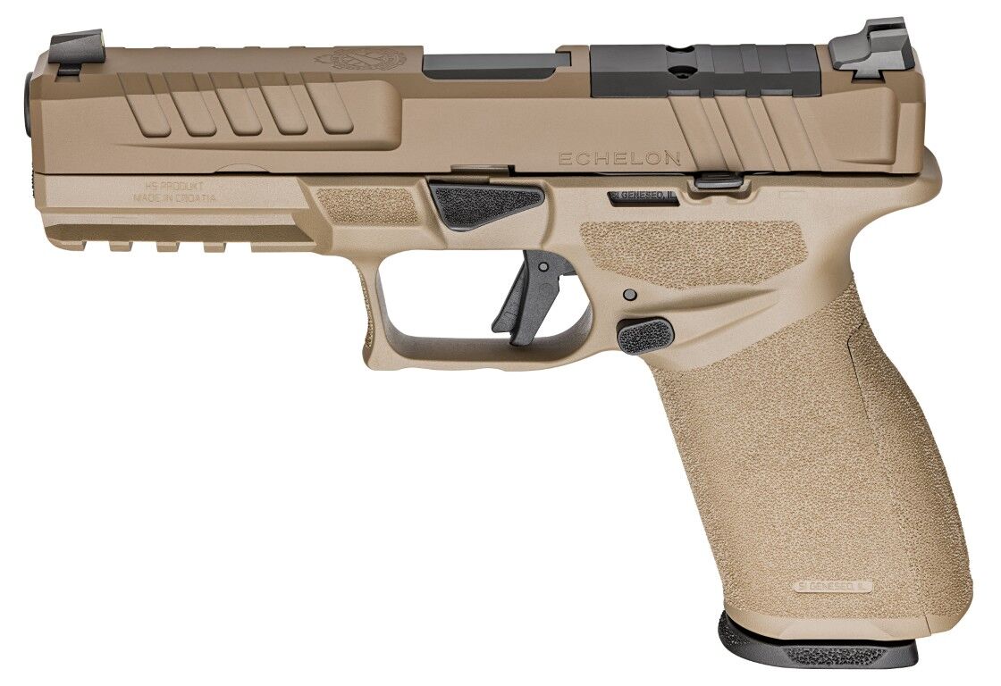 Springfield Armory Echelon 4.5F 9mm Full Size FDE Optics Ready Pistol Gear Up Bundle, 10-Rd