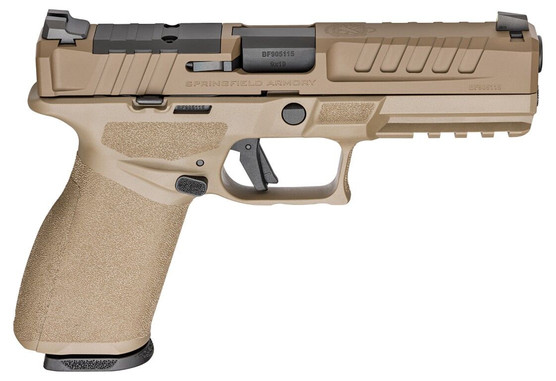 Springfield Armory Echelon 4.5F 9mm Full Size FDE Optics Ready Pistol Gear Up Bundle, 10-Rd
