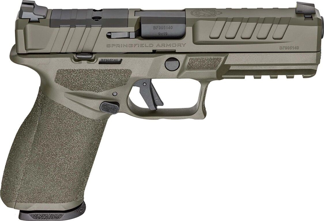 Springfield Armory Echelon 4.5F 9mm Full Size OD Green Optics Ready Pistol Gear Up Bundle, 20-Rd