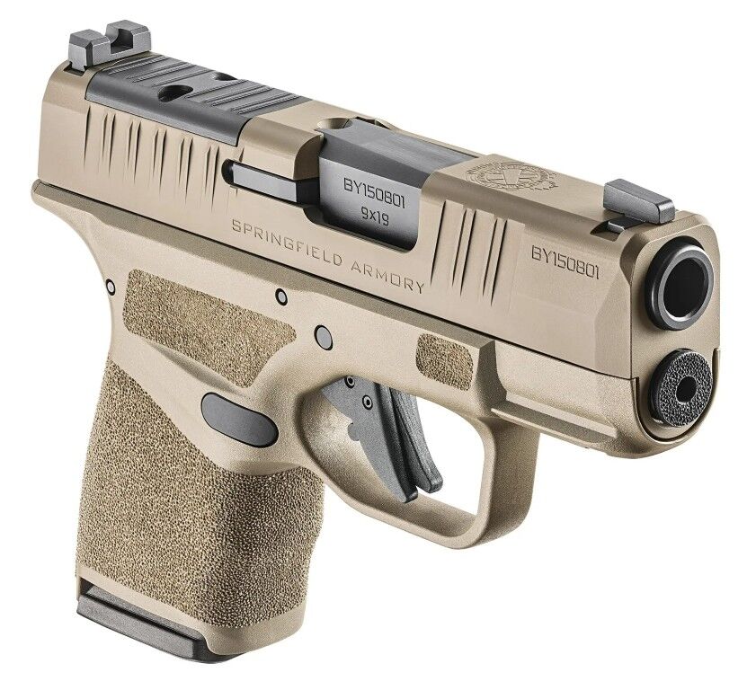 Springfield Armory Hellcat OSP 9mm Micro Compact FDE Optics Ready Pistol Gear Up Bundle, 13-Rd