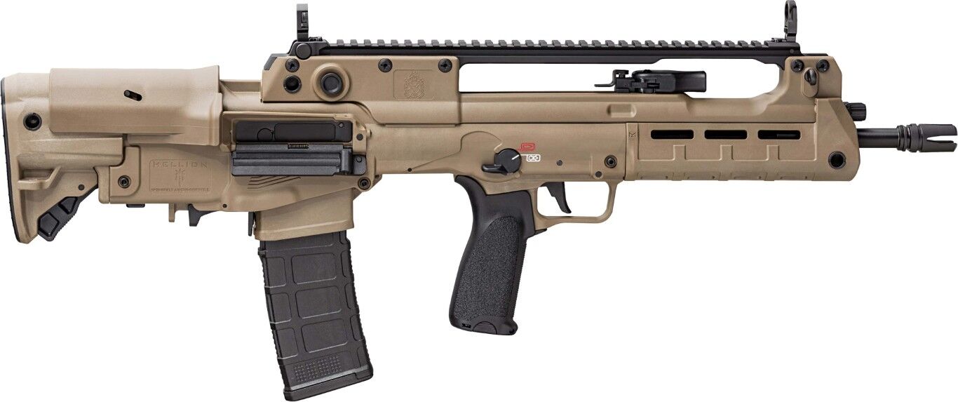 Springfield Armory Hellion 5.56 NATO 16" FDE Semi-Auto Bullpup Rifle Gear Up Bundle, 30-Rd
