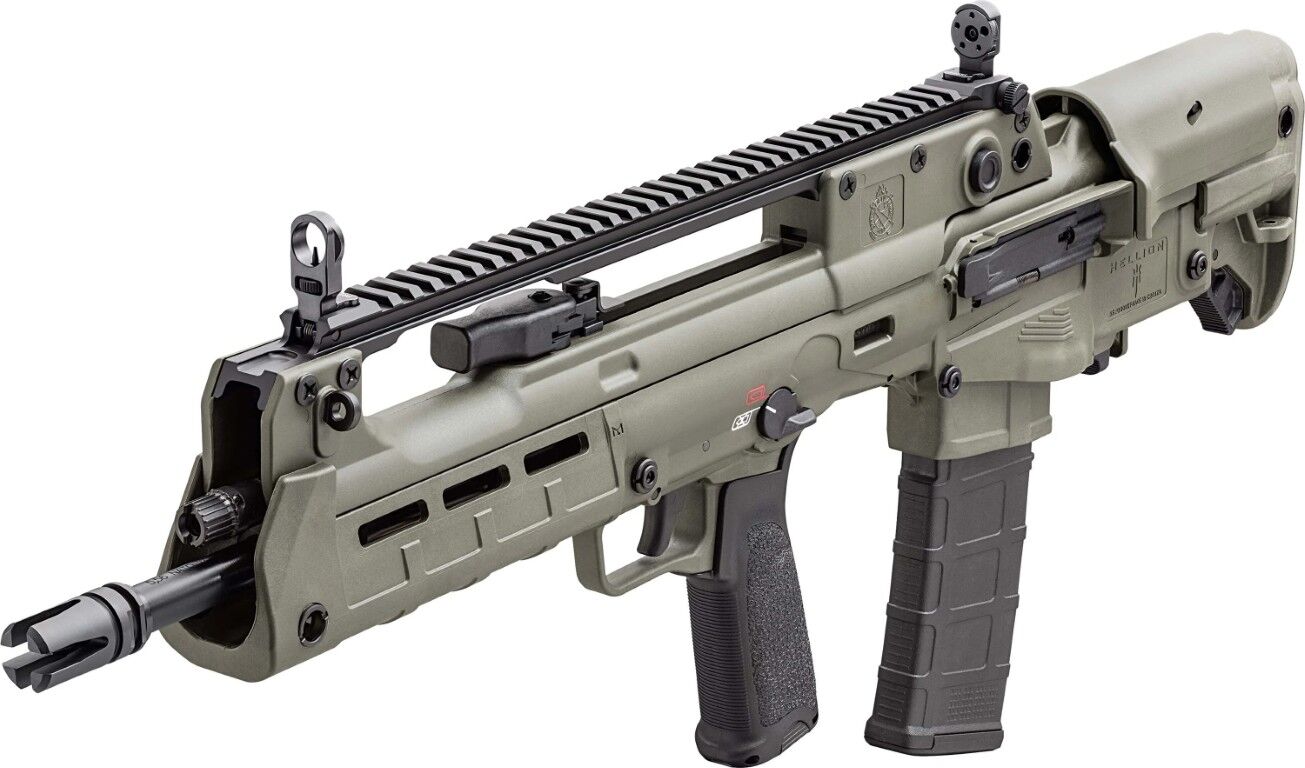 Springfield Armory Hellion 5.56 NATO 16-In OD Green Semi-Auto Bullpup Rifle Gear Up Bundle, 30-Rd