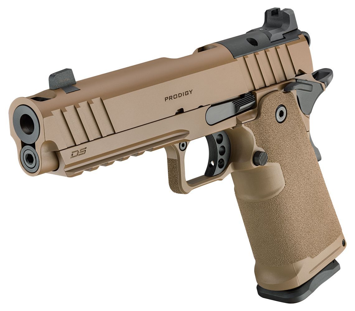Springfield Armory 1911 DS Prodigy Comp AOS 9mm Full Size Coyote Optics Ready Pistol, 20-Rd