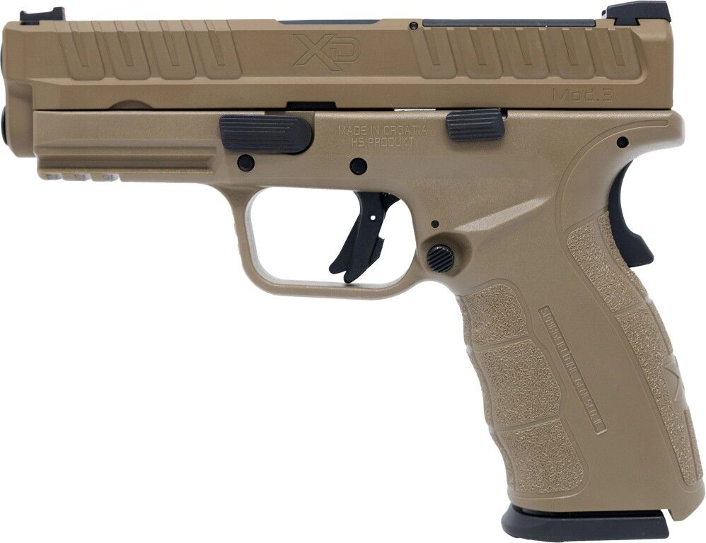 Springfield Armory XD MOD3 9mm Full Size FDE Optics Ready Pistol, 10-Rd